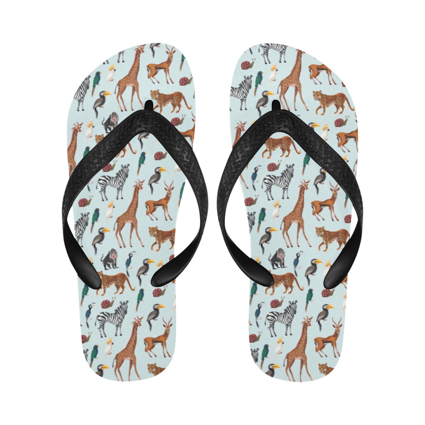 Safari Animal Print Design LKS306 Flip Flops
