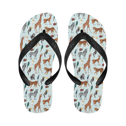 Safari Animal Print Design LKS306 Flip Flops
