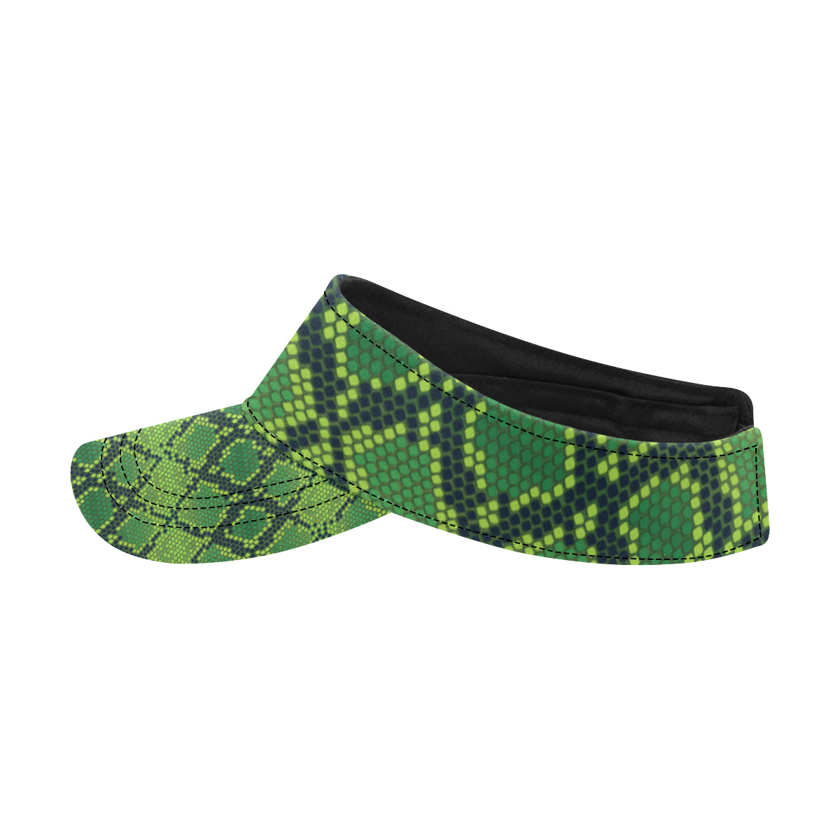 Python Green Pattern Print Design A01 Unisex Sun Visor