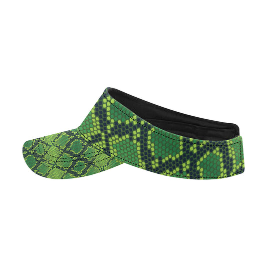 Python Green Pattern Print Design A01 Unisex Sun Visor