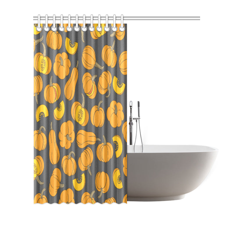 Pumpkin Pattern Print Design A03 Shower Curtain