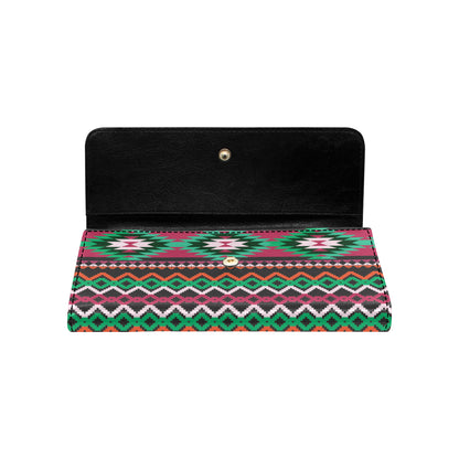 Mexican Pattern Print Design 01 Women's Trifold Wallet