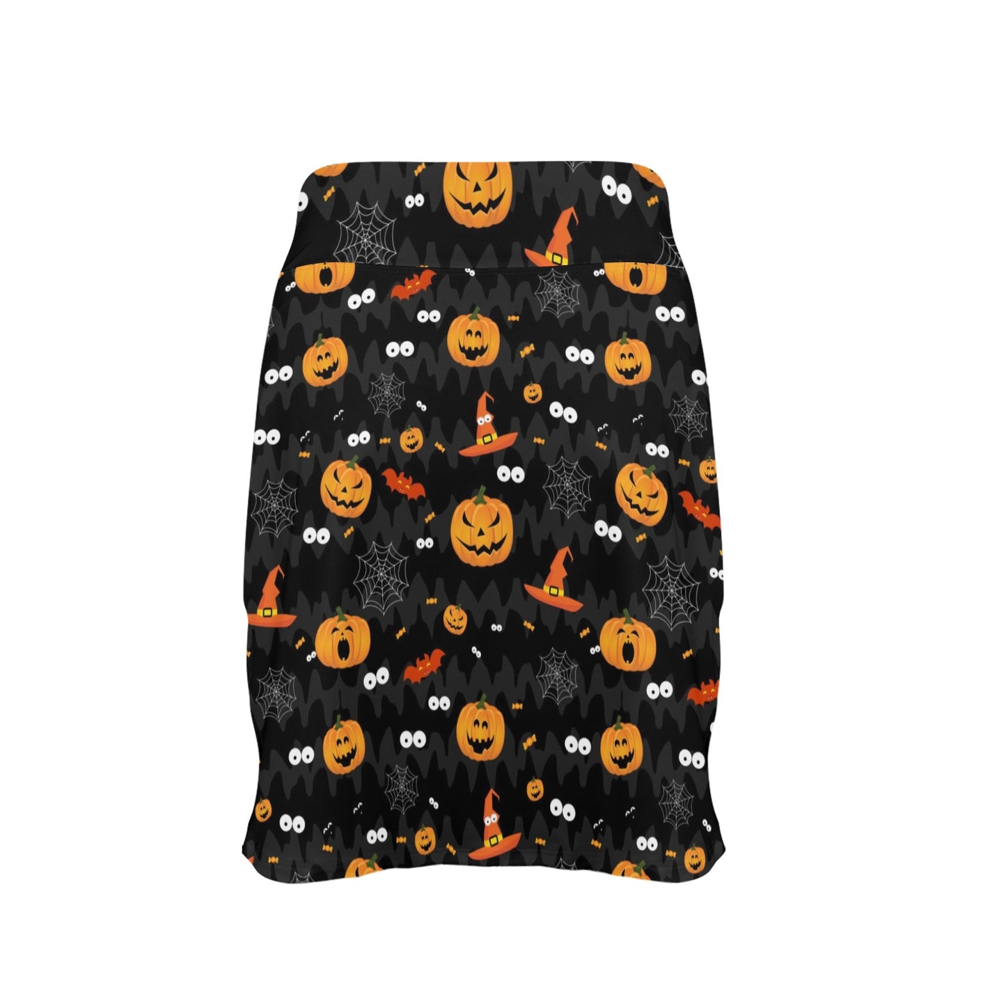 Halloween Print Design LKS405 Women's Golf Skirt with Pocket