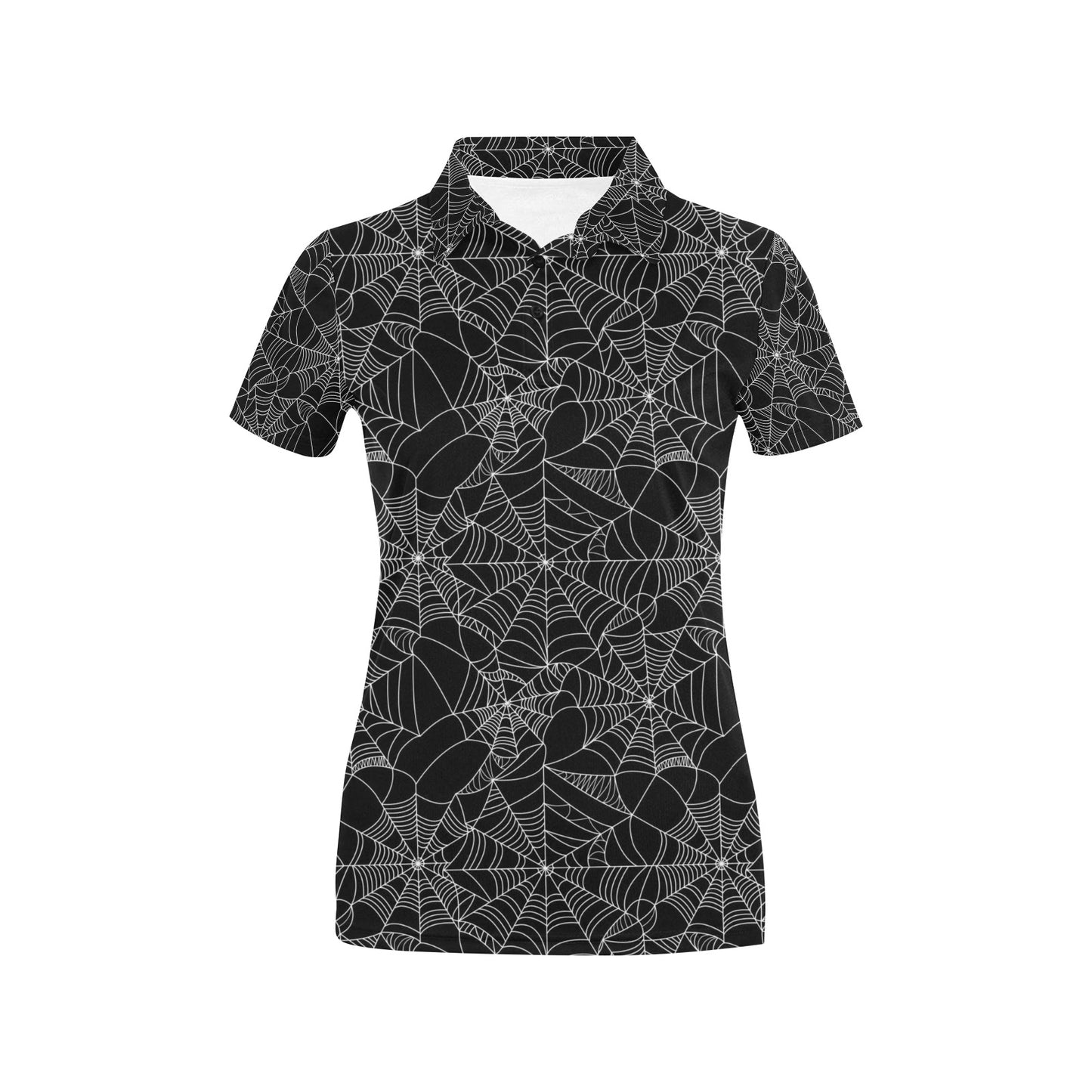 Spider Web Print Design LKS301 Women's Polo Shirt