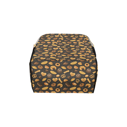 Bread Pattern Print Design 05 Diaper Bag Backpack