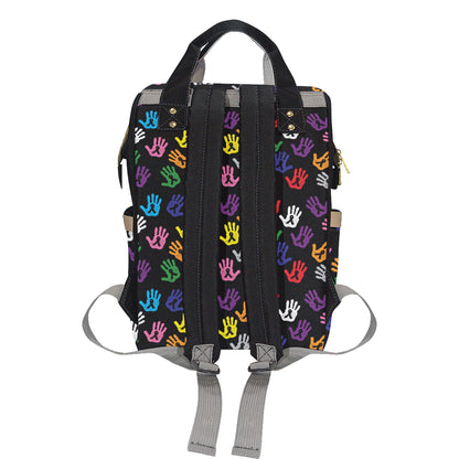 Cancer Awareness Pattern Print Design 04 Diaper Bag Backpack