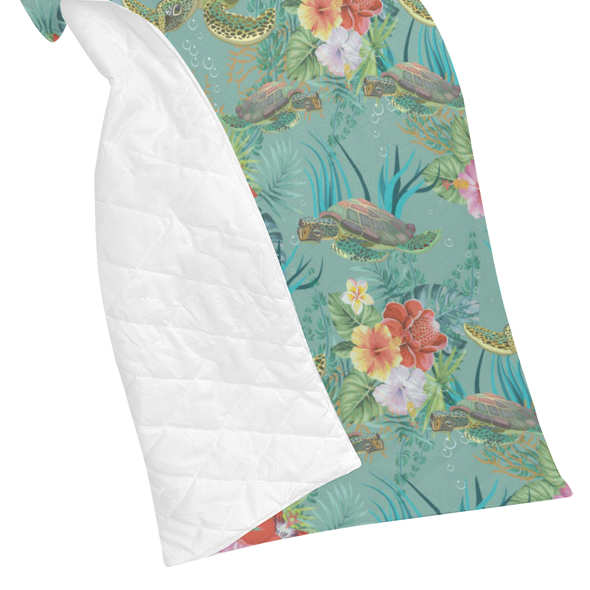 Sea Turtle Pattern Print Design T012 Premium Quilt