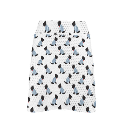 Scottish Terriers Print Design LKS3013 17" Golf & Pickleball Skort with Pockets
