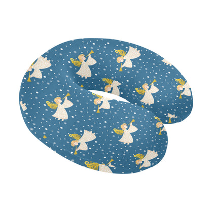 Angel Pattern Print Design 08 U-Shaped Travel Neck Pillow