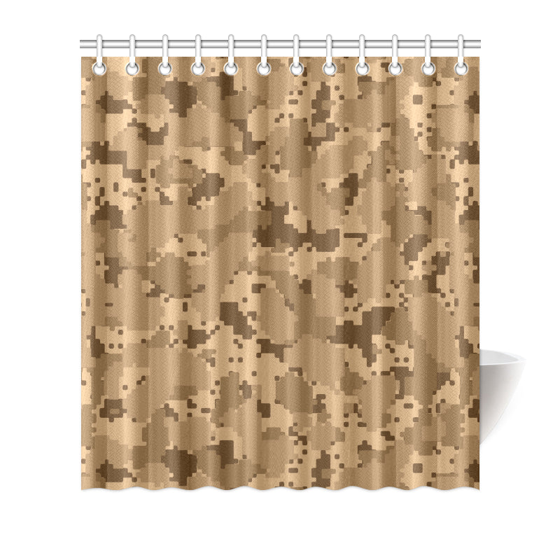 ACU Desert Digital Pattern Print Design 01 Shower Curtain