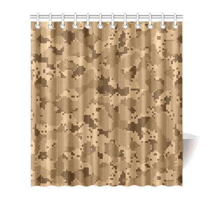 ACU Desert Digital Pattern Print Design 01 Shower Curtain