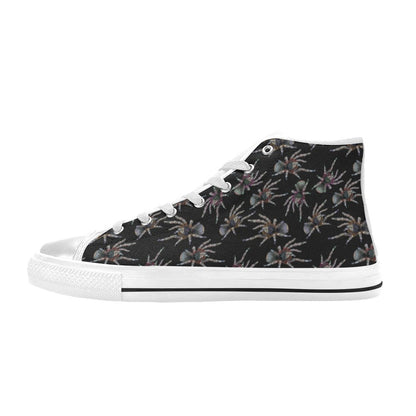 Tarantula Print Design LKS402 Men's High Top Canvas Shoes