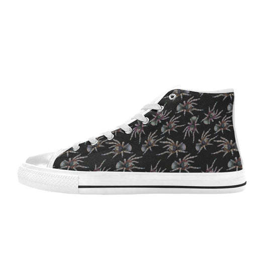 Tarantula Print Design LKS402 Men's High Top Canvas Shoes