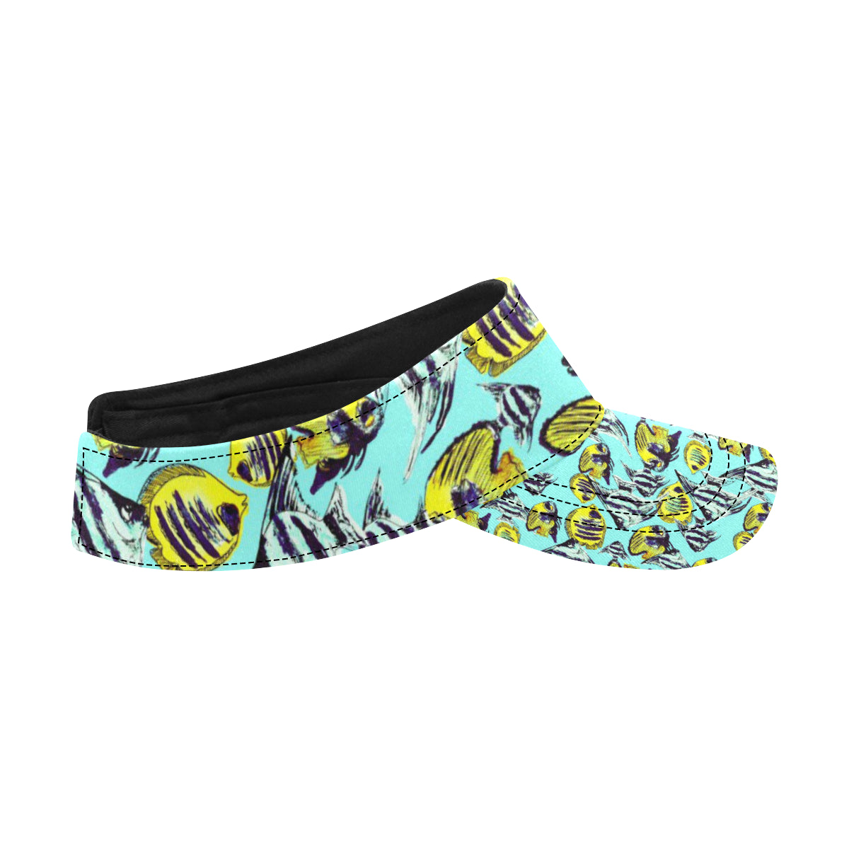 Angelfish Pattern Print Design 02 Unisex Sun Visor