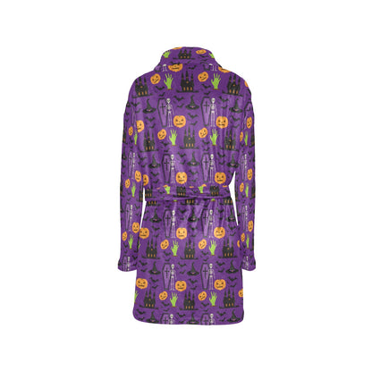 Halloween Print Design LKS403 Women's Fleece Robe