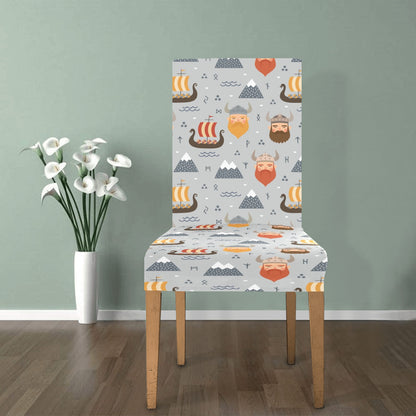 Vikings Print Design LKS307 Dining Chair Slipcover