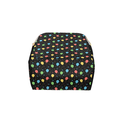 Ballon Colorful Pattern Print Design 04 Diaper Bag Backpack
