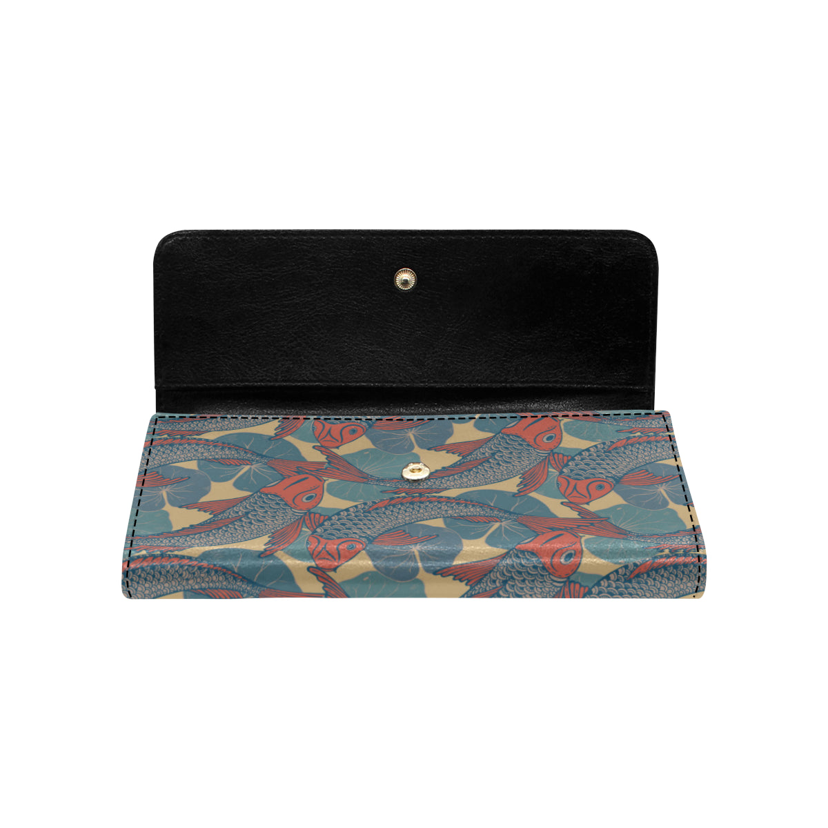 Pisces Pattern Print Design A01 Women's Trifold Wallet