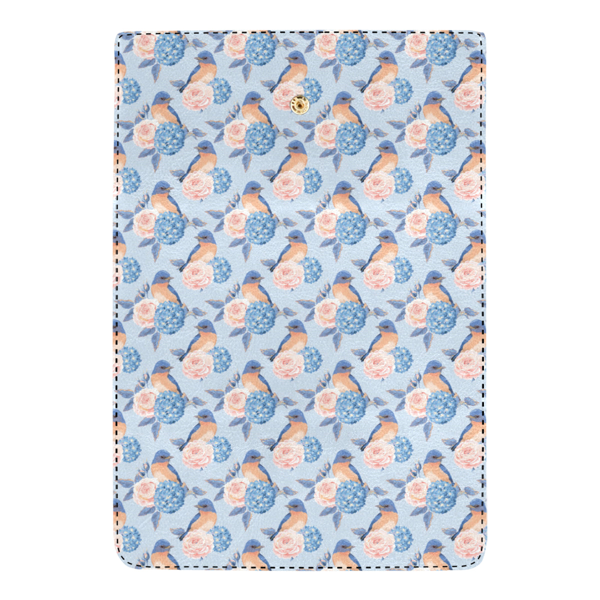 Bluebird Pattern Print Design 01 Women's Trifold Wallet