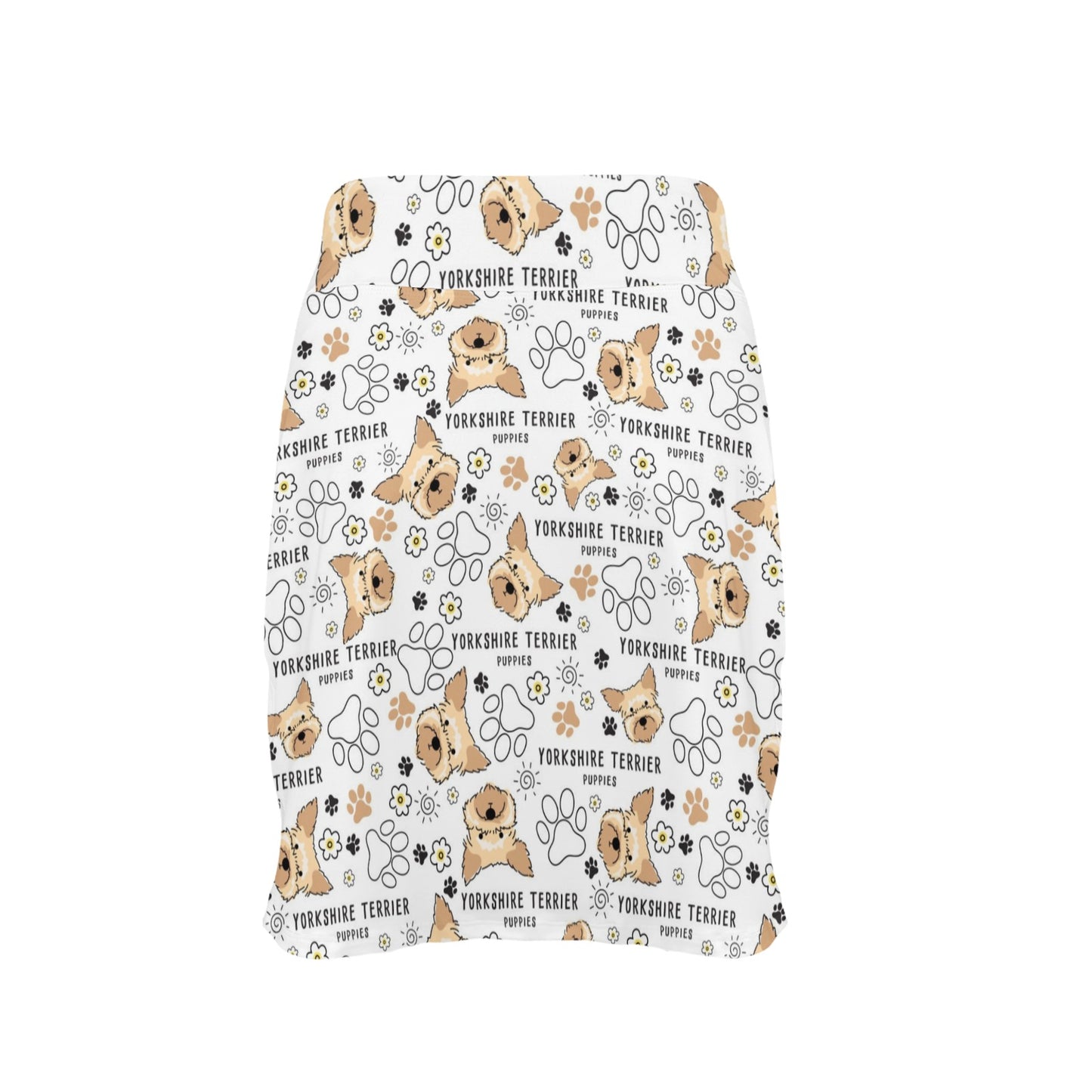 Yorkshire Terriers Print Design LKS308 17" Golf & Pickleball Skort with Pockets