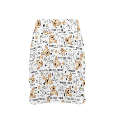 Yorkshire Terriers Print Design LKS308 17" Golf & Pickleball Skort with Pockets