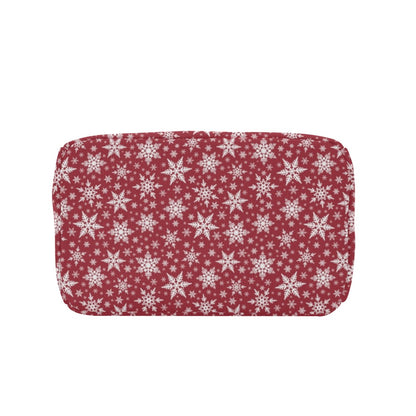 Snowflake Red Print Design LKS302 Insulated Lunch Bag