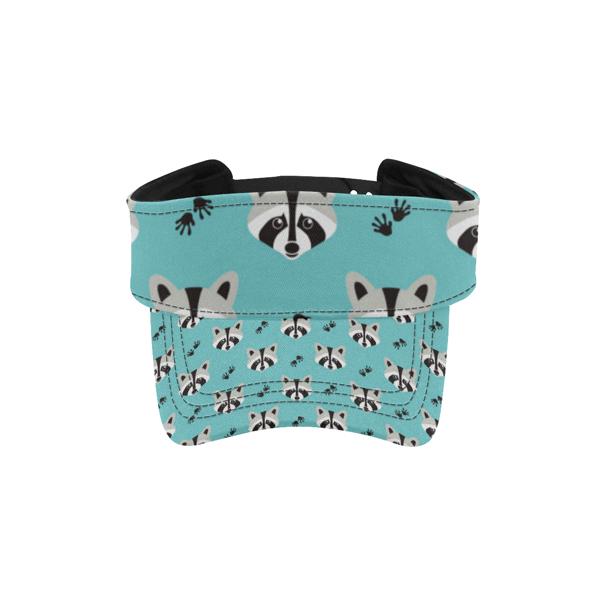 Raccoon Pattern Print Design A01 Unisex Sun Visor