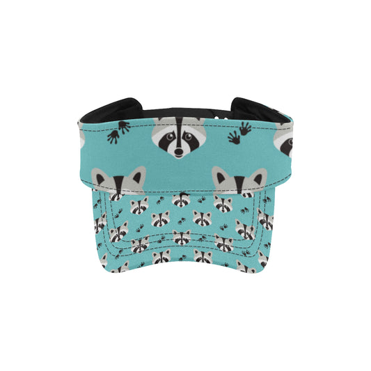 Raccoon Pattern Print Design A01 Unisex Sun Visor