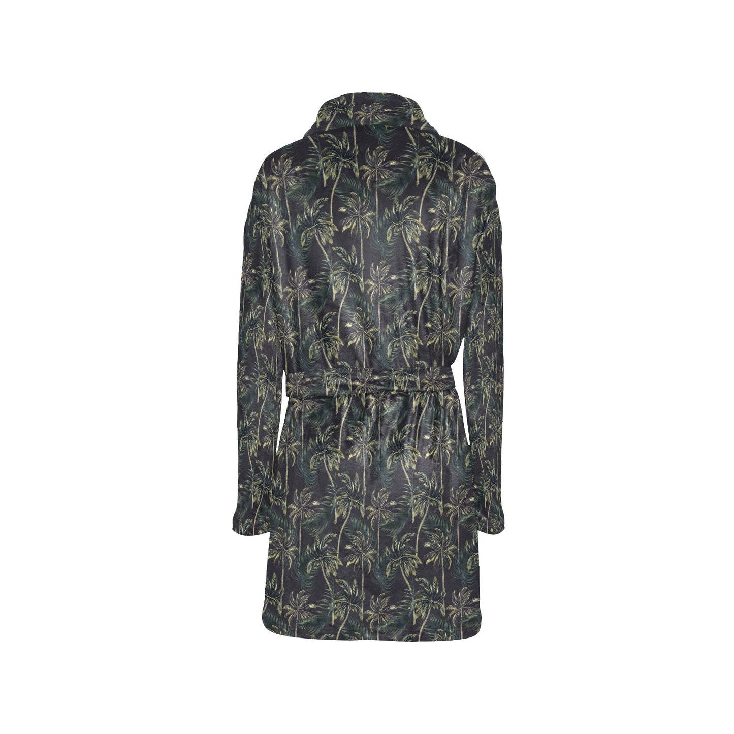 Palm Tree Background Design Print Women's Fleece Robe