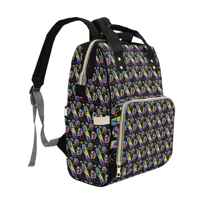 Skateboard Print Design LKS304 Diaper Bag Backpack