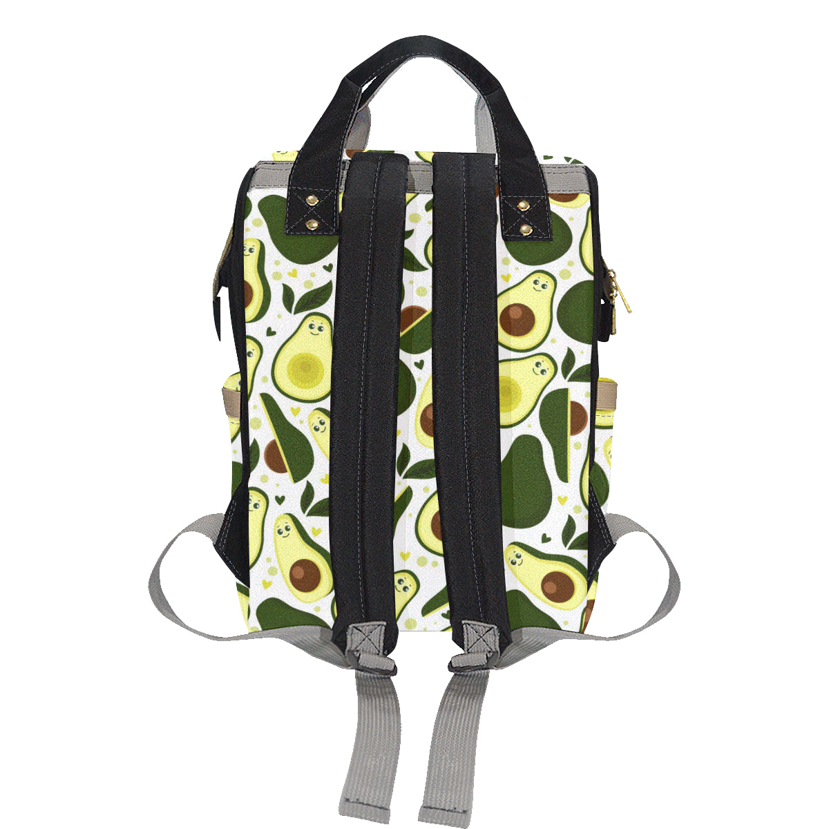 Avocado Pattern Print Design AC06 Diaper Bag Backpack