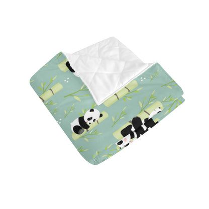 Panda Pattern Print Design A03 Premium Quilt