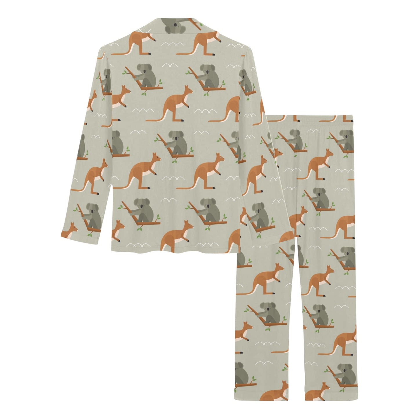 Koala Pattern Print Design 03 Women's Long Pajama Set