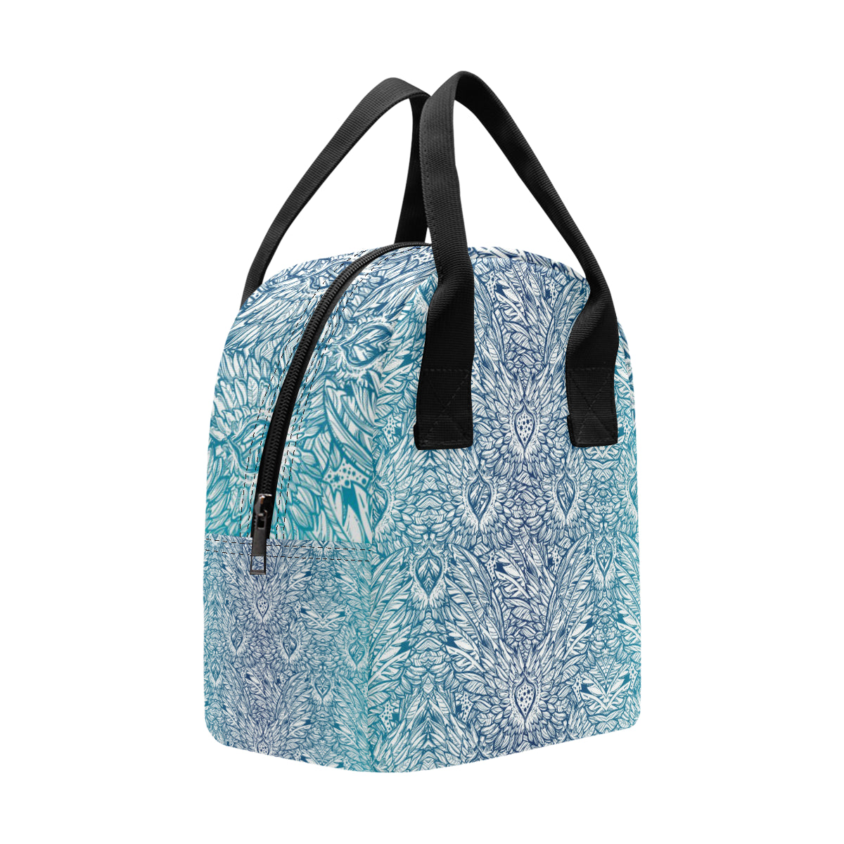 Angel Wings Boho Design Themed Print Insulated Lunch Bag