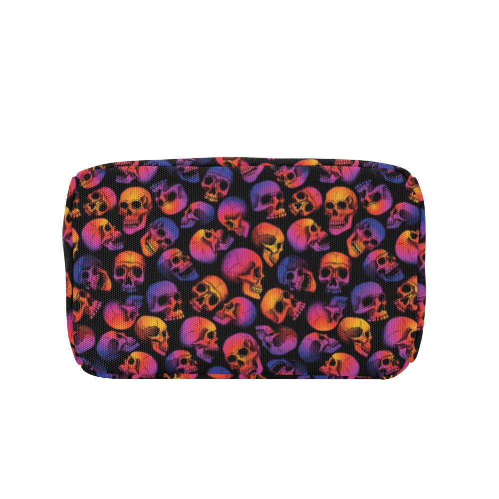 Skull Multicolor Print Design LKS3011 Insulated Lunch Bag
