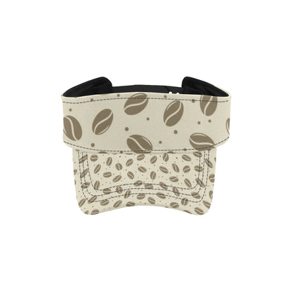 Coffee Pattern Print Design 02 Unisex Sun Visor