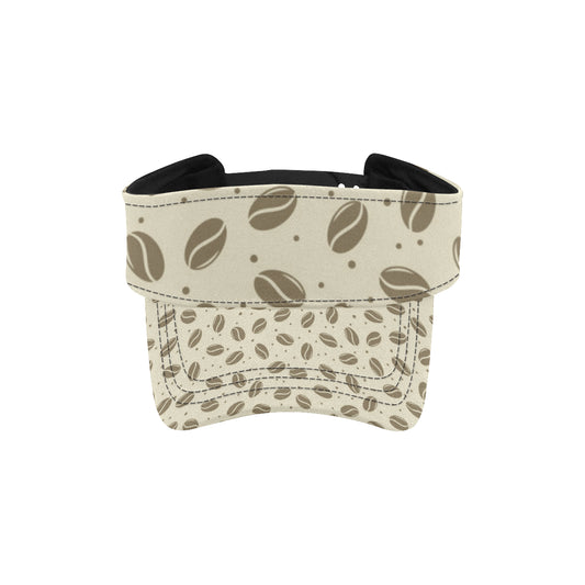 Coffee Pattern Print Design 02 Unisex Sun Visor