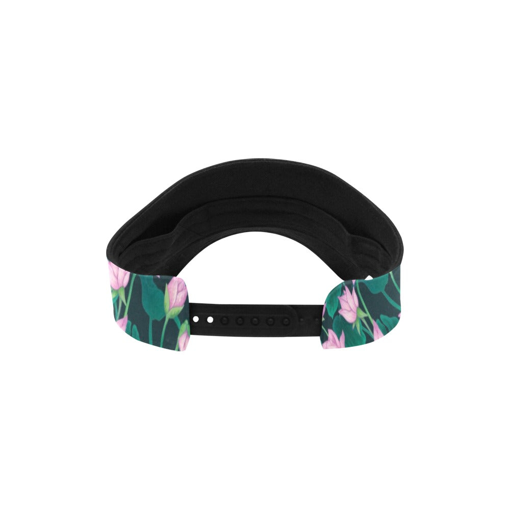 Water Lily Print Design LKS302 Unisex Sun Visor