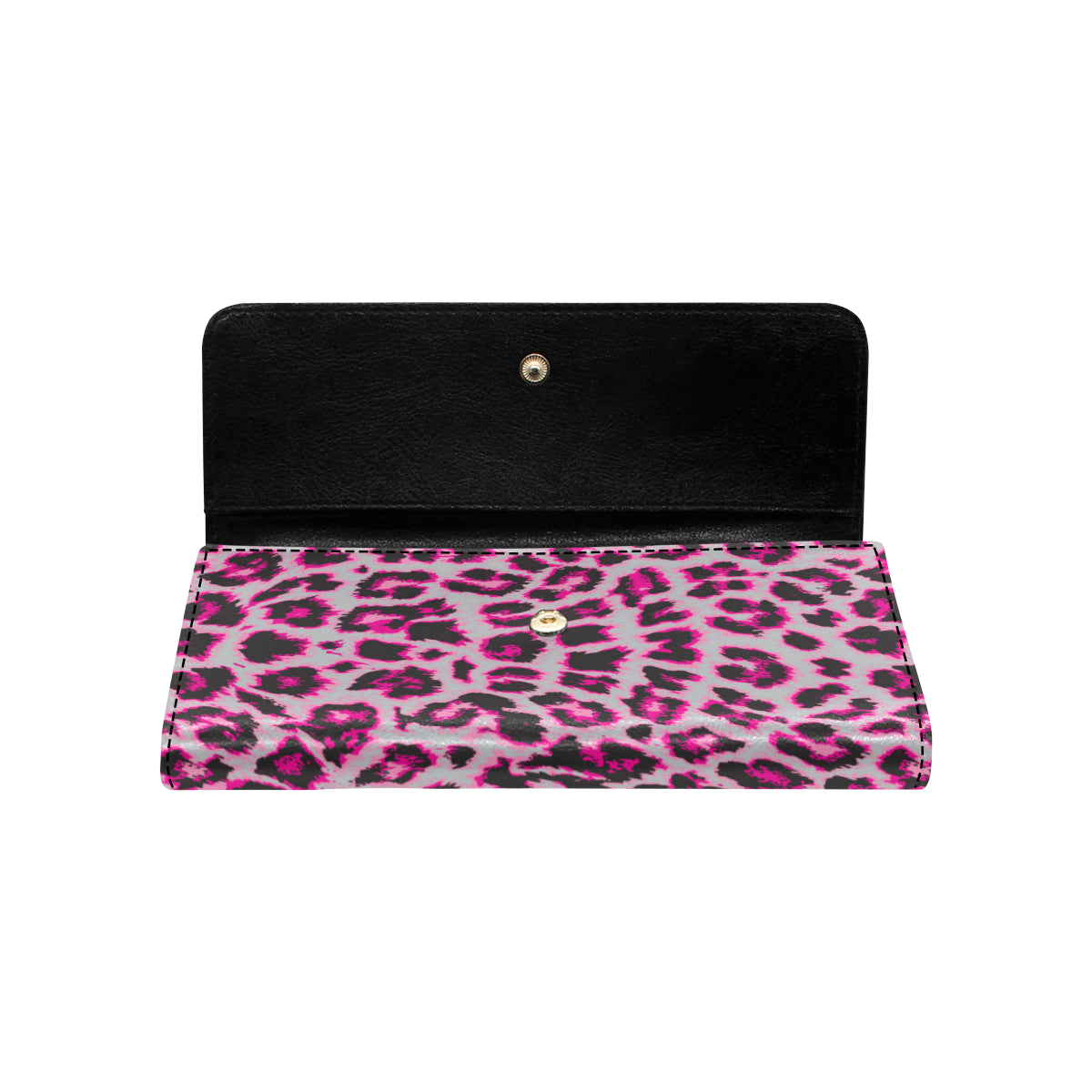 Leopard Pattern Print Design 02 Women's Trifold Wallet
