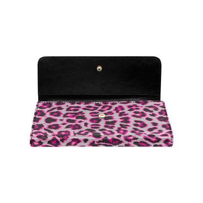 Leopard Pattern Print Design 02 Women's Trifold Wallet