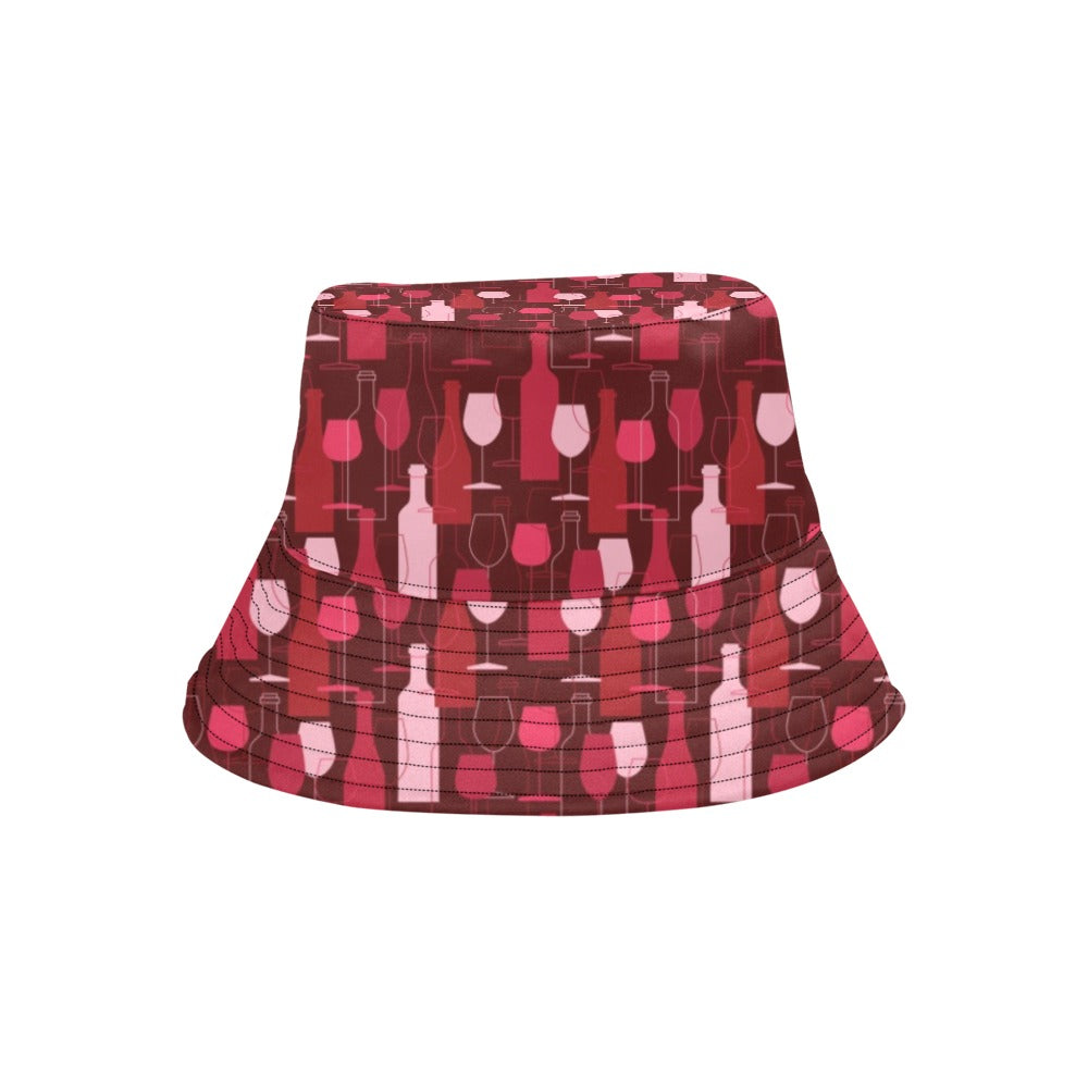 Wine Print Design LKS304 Unisex Bucket Hat