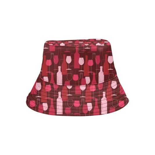 Wine Print Design LKS304 Unisex Bucket Hat