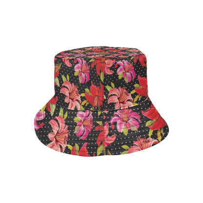 Lily Pattern Print Design LY012 Unisex Bucket Hat