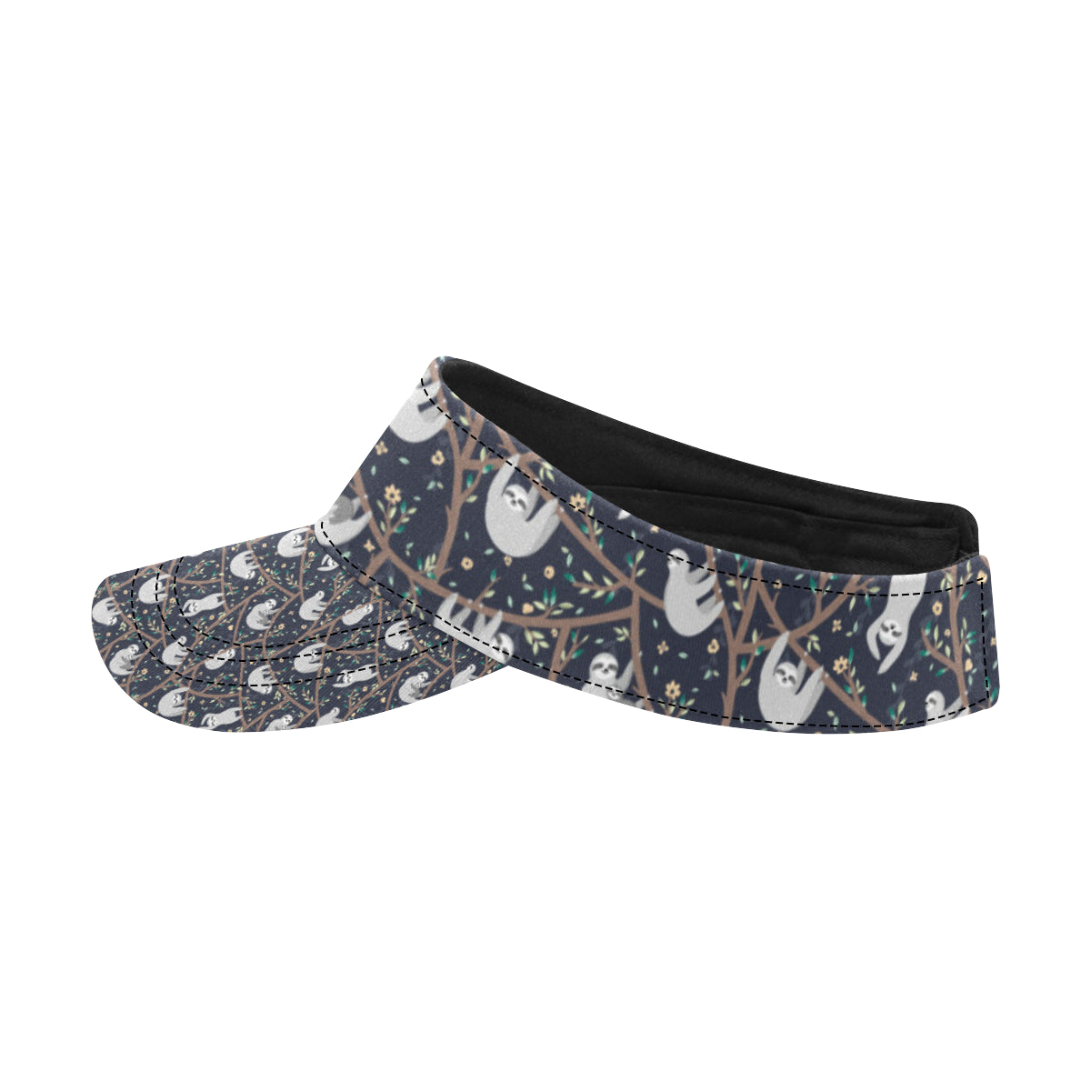 Sloth Happy Design Themed Print Unisex Sun Visor