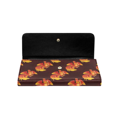 Rooster Pattern Print Design A04 Women's Trifold Wallet