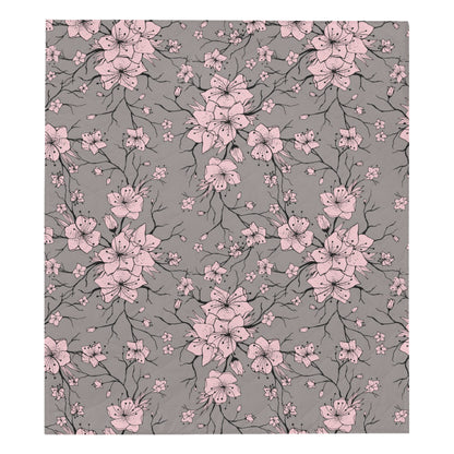 Cherry Blossom Pattern Print Design CB05 Premium Quilt