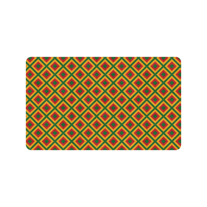 Rasta Reggae Color Cross Rubber Doormat