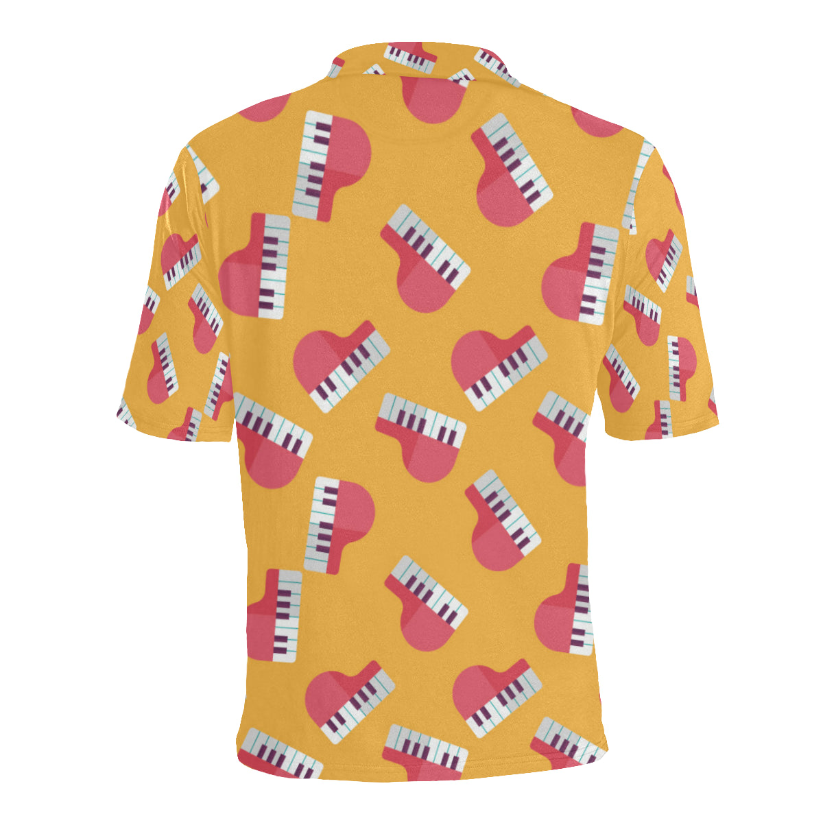 Piano Pattern Print Design 02 Men Polo Shirt