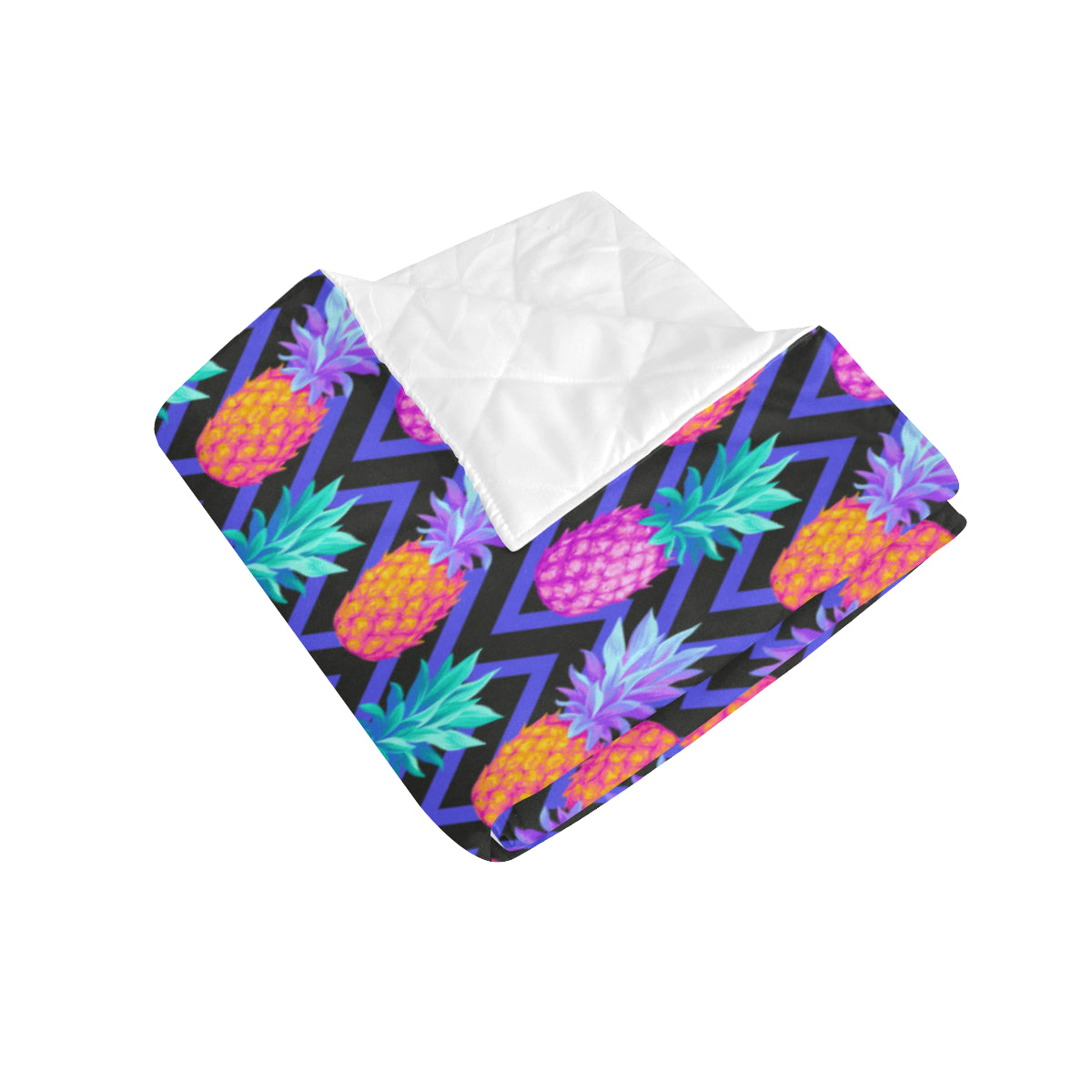 Pineapple Color Art Pattern Premium Quilt