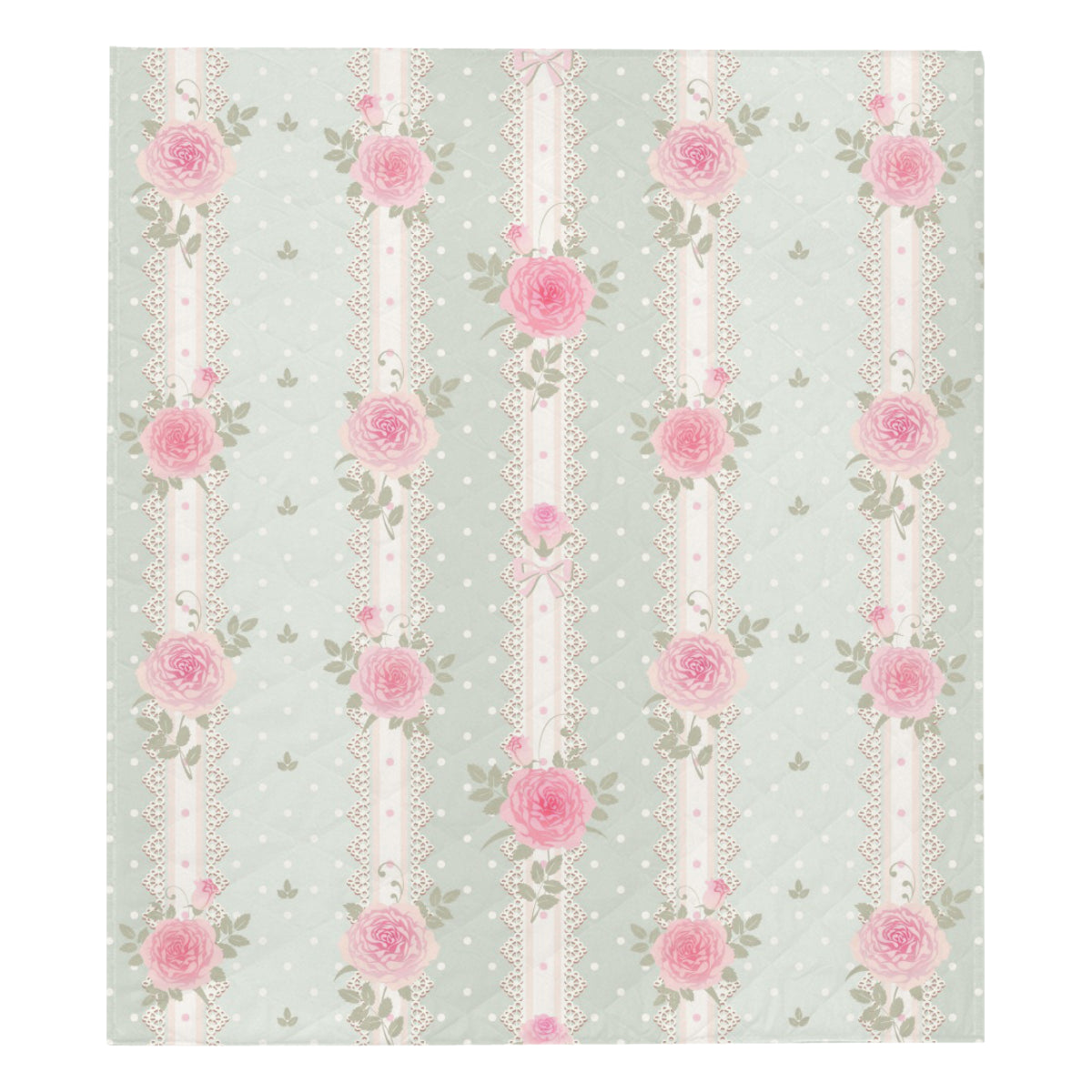 Rose Pattern Print Design RO016 Premium Quilt